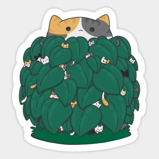 Cat Plant Sticker